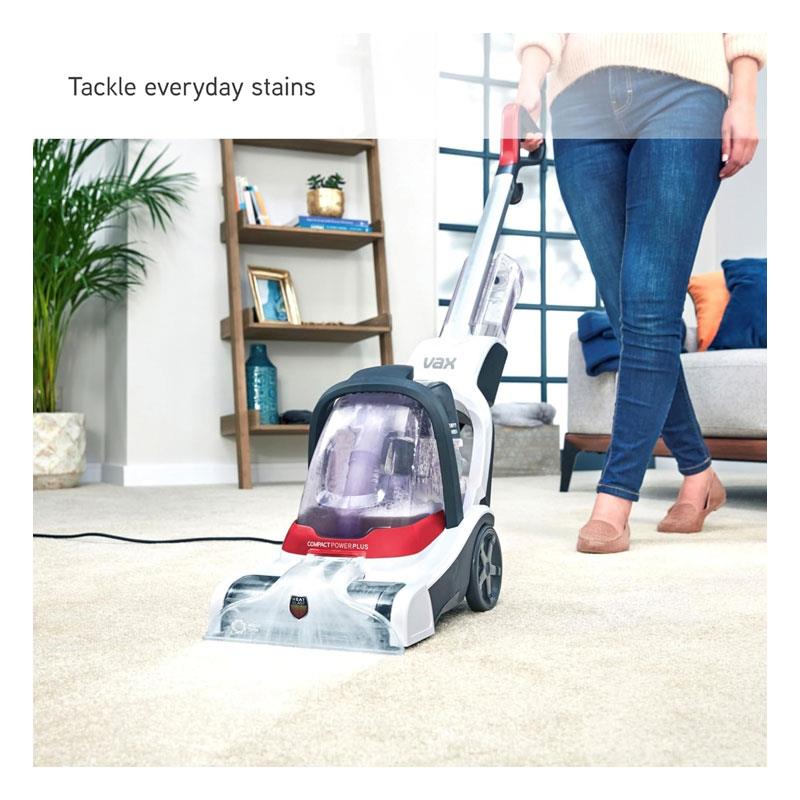 Vax Compact Power Plus Upright Carpet Cleaner 840W 1.8 Litres White/Red/Graphite Secondary image