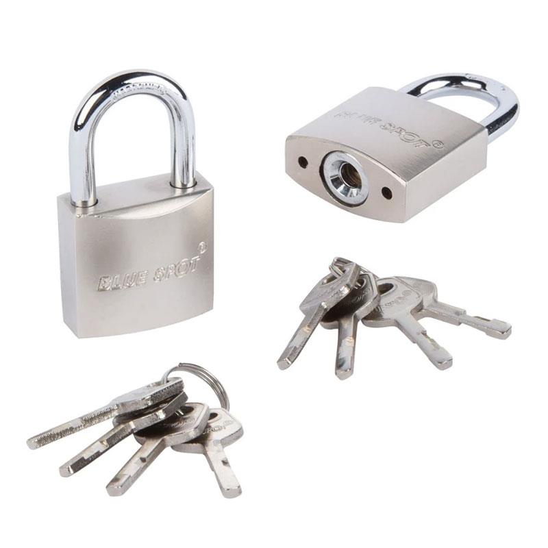Blue Spot Tools 30mm Satin Finish Keyed Alike Padlocks With 2 x 4 Keys