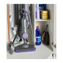 Swan Dirtmaster Multifunctional Steam Mop 1300W 330ml Capacity Water Tank Purple And Grey