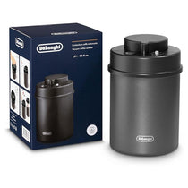Delonghi Press-Type Vacuum Coffee Canister 500g Storage Coffee Beans Black