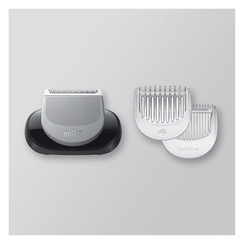 Braun Series 5 6 7 EasyClick Body Groomer Attachment 3 Different Trimming Lengths Grey