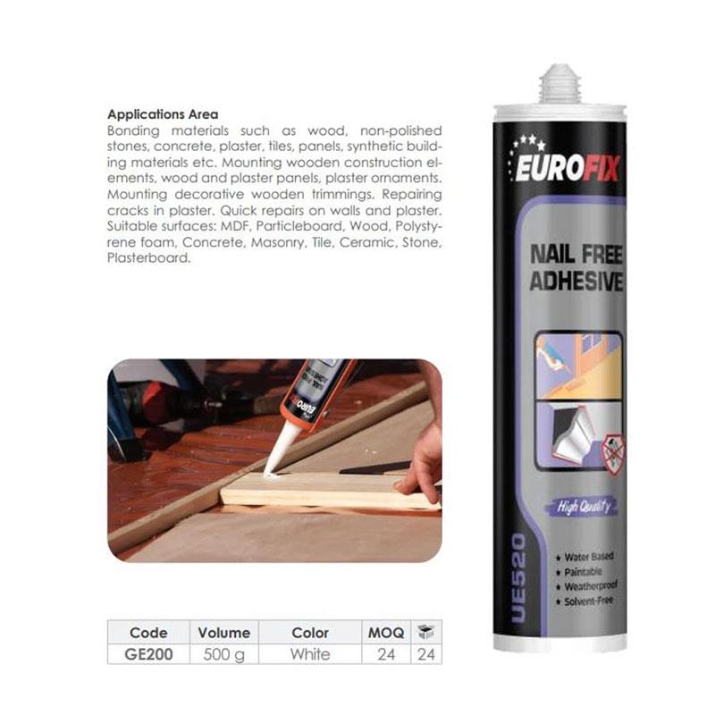 Eurofix Nail Free Adhesive 280ml Strong Grab Glue For Wood & Tiles Secondary image