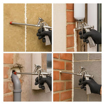 RTRMAX Extra Strong Aluminium Foam Gun Heavy Duty Caulking Gun Silver