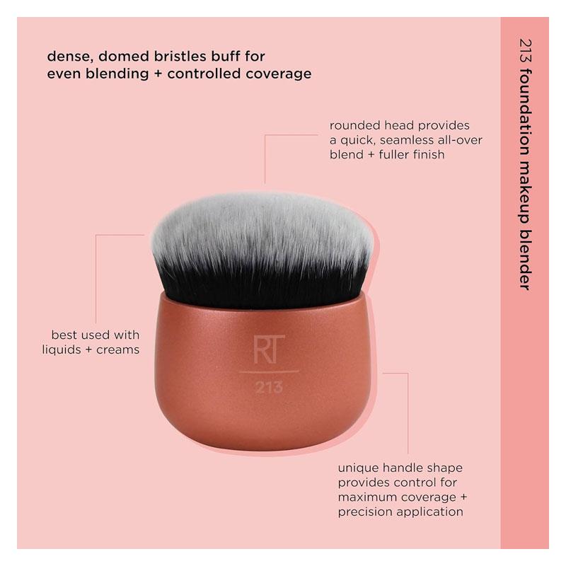Real Techniques Kabuki Foundation Brush For Face & Body Rose Gold