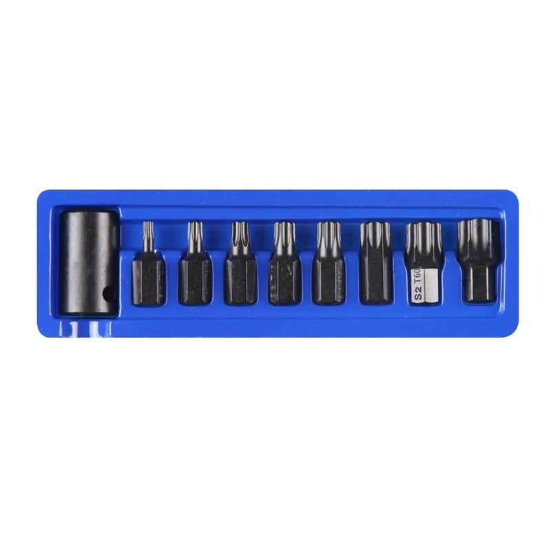 Blue Spot Tools 1/2 Inch Impact Torx Bits (T30-T70) 9 Piece