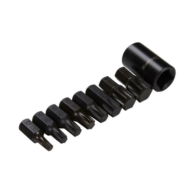Blue Spot Tools 1/2 Inch Impact Torx Bits (T30-T70) 9 Piece