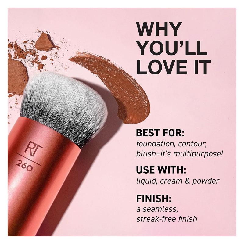 Real Techniques Bubble Blending Makeup Brush Multipurpose Face Tool