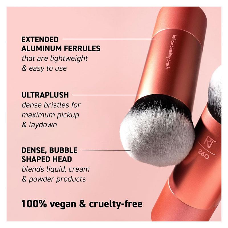 Real Techniques Bubble Blending Makeup Brush Multipurpose Face Tool