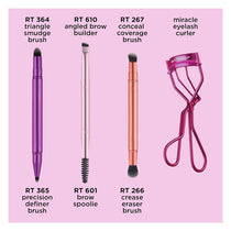 Real Techniques Double Time Brush + Lash 4 Piece Set Multicolour