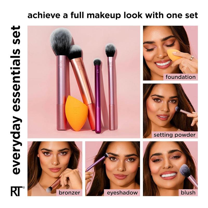 Real Techniques Everyday Essentials + Makeup Sponge Kit 5 Piece Set Secondary image