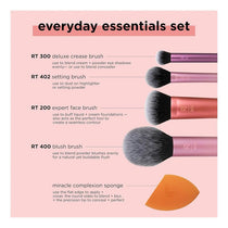 Real Techniques Everyday Essentials + Makeup Sponge Kit 5 Piece Set