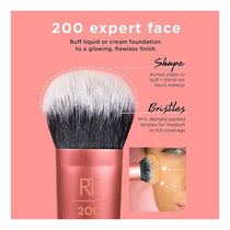 Real Techniques Expert Face Makeup Brush Black/Rose Gold