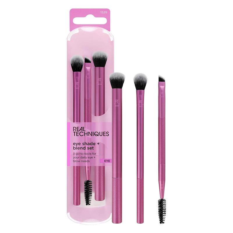 Real Techniques Eye Shade And Blend Makeup Brush Trio Set