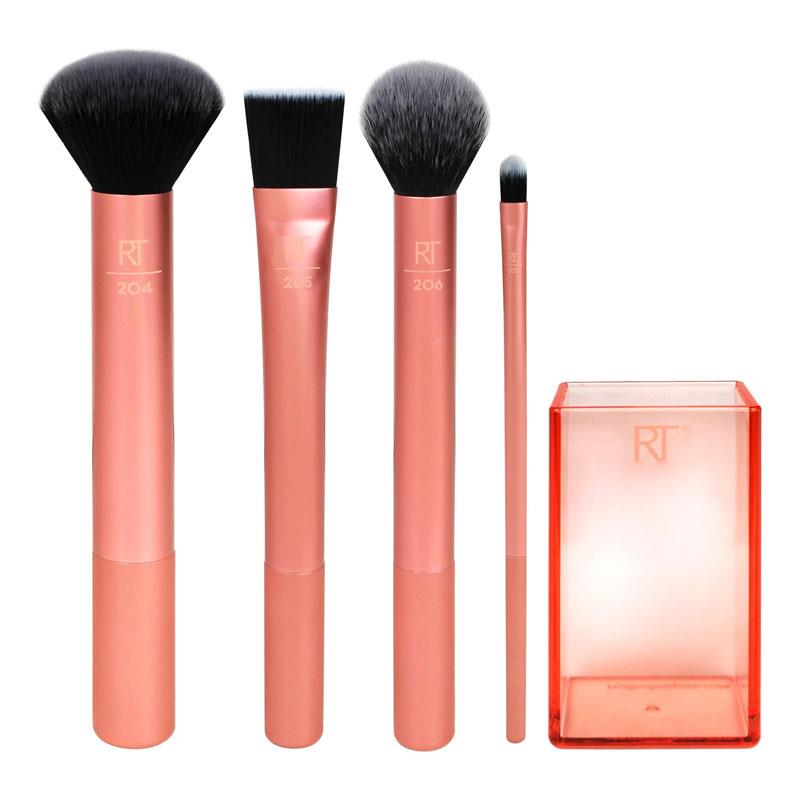 Real Techniques Flawless Base Makeup Brush 4 Piece Set + Storage Cup Main image