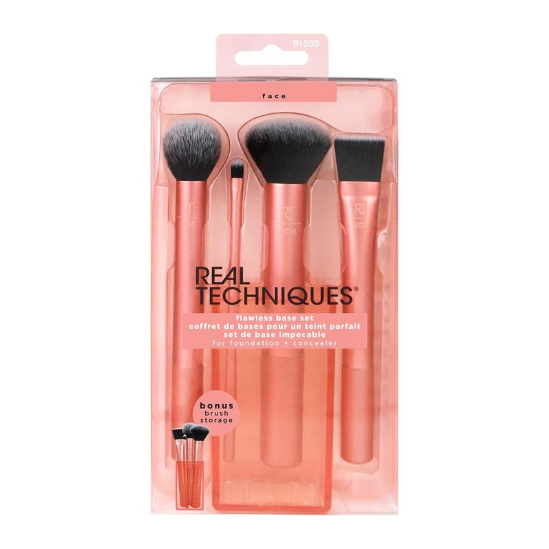 Real Techniques Flawless Base Makeup Brush 4 Piece Set + Storage Cup Secondary image
