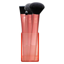 Real Techniques Flawless Base Makeup Brush 4 Piece Set + Storage Cup