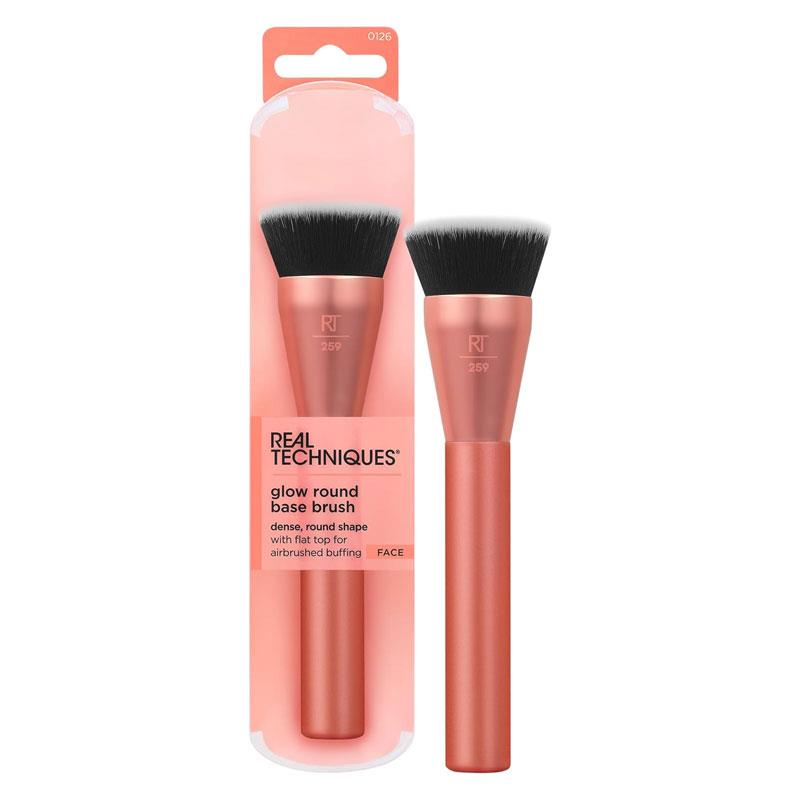 Real Techniques Glow Round Base Makeup Brush Pink