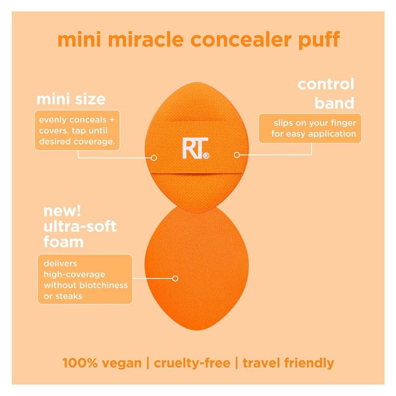 Real Techniques Mini Miracle Concealer Puff Trio Pack Orange