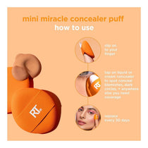 Real Techniques Mini Miracle Concealer Puff Trio Pack Orange