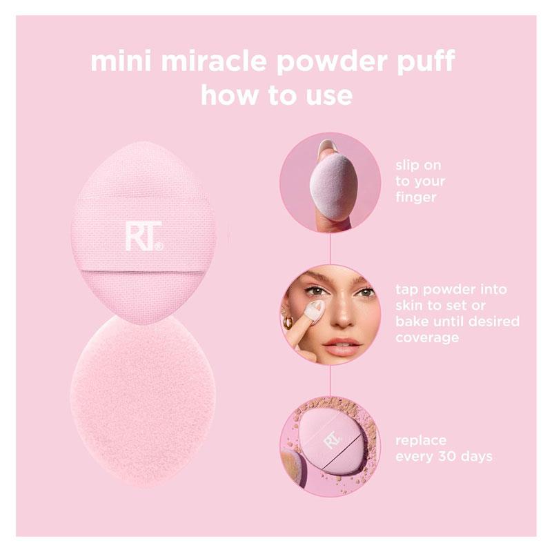 Real Techniques Mini Miracle Powder Puff Trio Pack Pink
