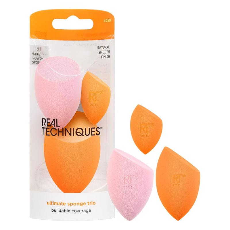 Real Techniques Ultimate Makeup Sponge Blending And Setting Trio Set Main image