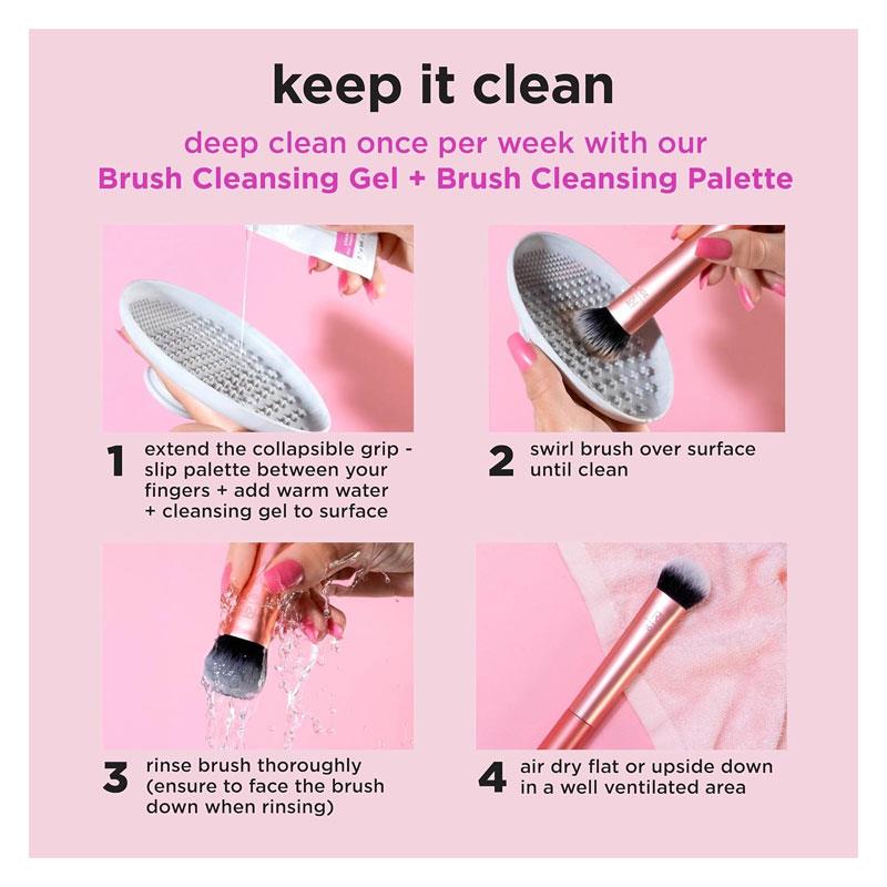 Real Techniques Ultra Plush Powder Makeup Brush Black/Rose Gold