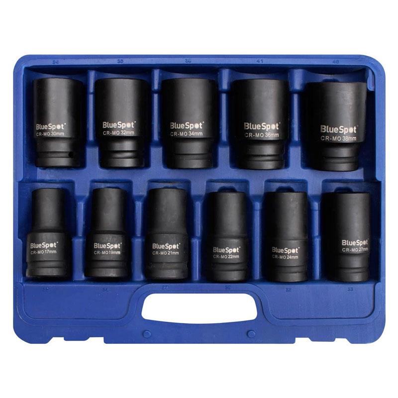 Blue Spot Tools 3/4 Inch Metric Deep Impact Sockets (17-38mm) 11 Piece Secondary image