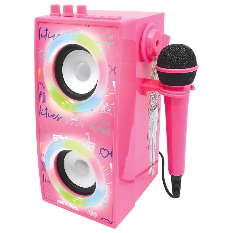 Lexibook Barbie Portable Bluetooth Speaker With Lights And Microphone - Multicolour Main image