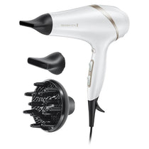 Remington Hydraluxe Hair Dryer 3 Heat And 2 Speed Settings 2 x Concentrators Diffuser 2300W White