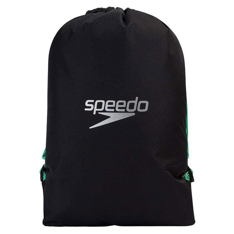 Speedo Pool Bag Unisex Swim Bag Black/Green