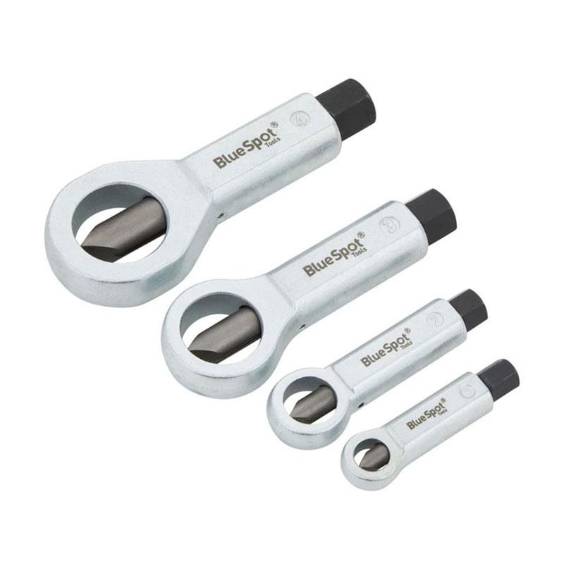 Blue Spot Tools Nut Splitter 9-27mm (3/8 Inch-1 1/16 Inch) 4 Pieces