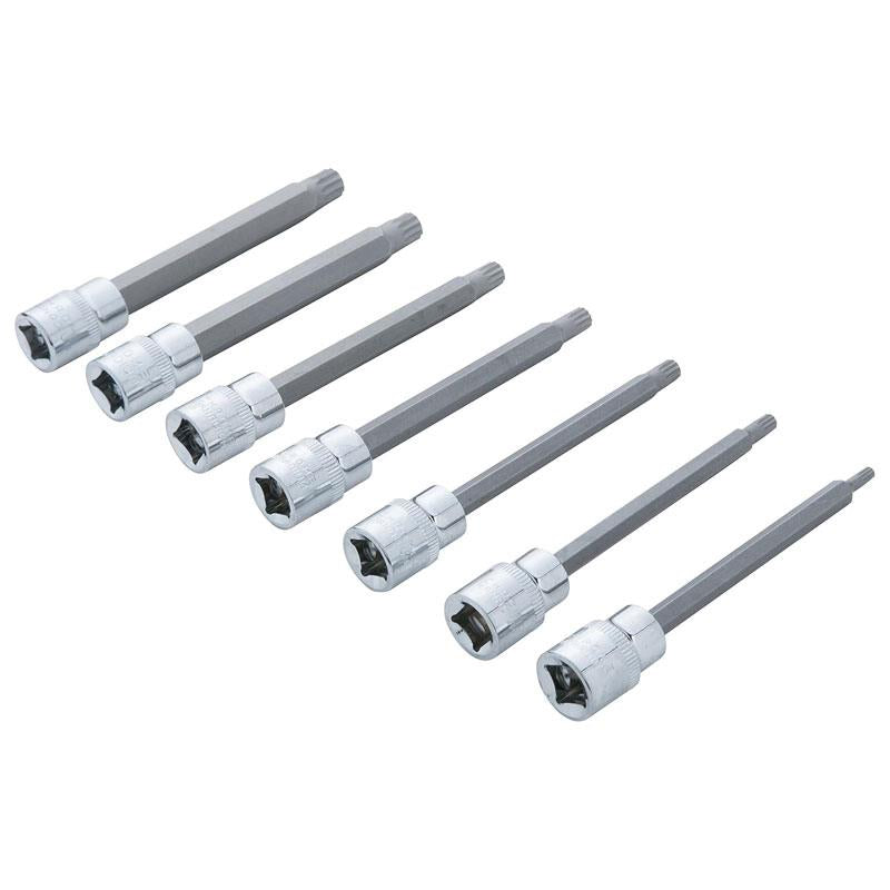 Blue Spot Tools 3/8 Inch Extra Long Spline Socket Bit Set 7 Piece Secondary image