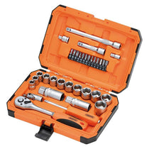 Draper HI-TORQ 6 Point Socket Set 1/4 Inch And 3/8 Inch - 34 Piece