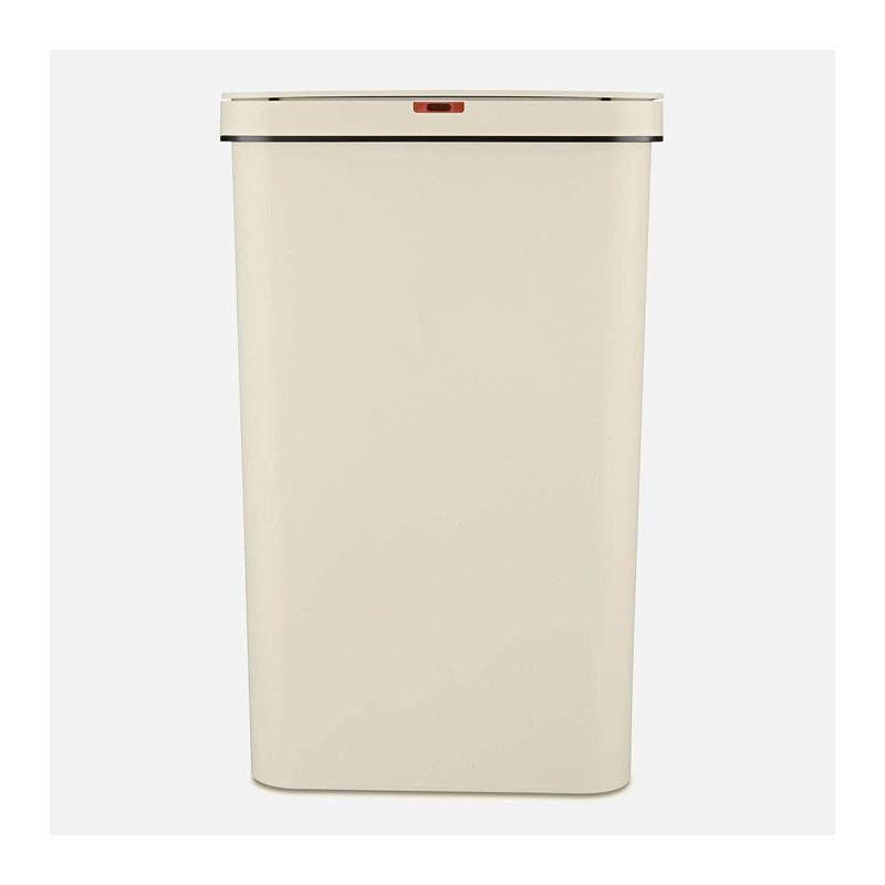 Tower Sensor Bin 50 Litres Retainer Ring Battery Operated Cream Main image