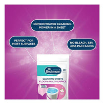 Dr. Beckmann Floor & Multi-Surface Cleaning Sheets 20 Sheets Spring Fresh