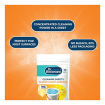 Dr. Beckmann Floor & Multi-Surface Cleaning Sheets 20 Sheets Summer Lemon