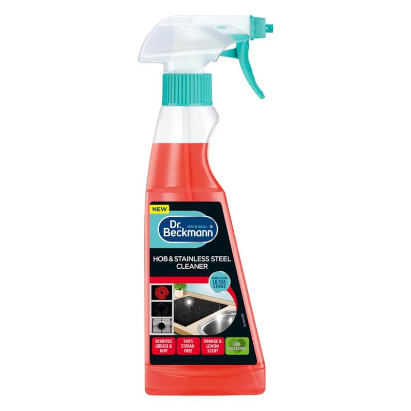 Dr. Beckmann Hob & Stainless Steel Cleaner 250ml Streak-Free Shine for Glass Gas & Induction Hobs Main image