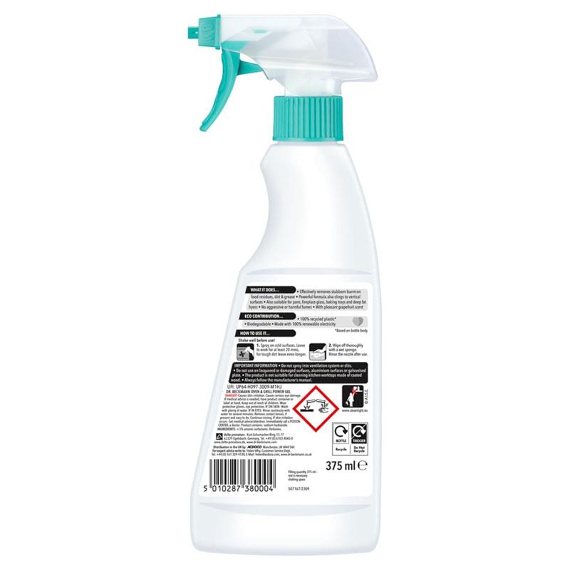 Dr. Beckmann Oven And Grill Cleaner Power Gel 375ml