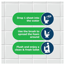 Dr. Beckmann Toilet Cleaning Sheets Powerful Citrus Fresh Hygienic Toilet Cleaner Sheets 20 Sheets