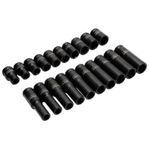 Blue Spot Tools 1/2 Inch Deep And Shallow Metric Impact Sockets (10-19mm) Black