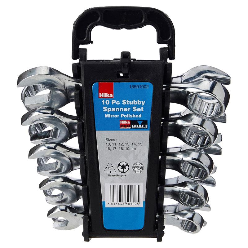 Hilka Tools Combi Stubby Spanner Set Metric 10 Piece Main image