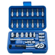Blue Spot Tools 1/4 Inch Metric Socket Set (5-13mm) 26 Piece Silver