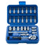 Blue Spot Tools 1/4 Inch Metric Socket Set (5-13mm) 26 Piece Silver