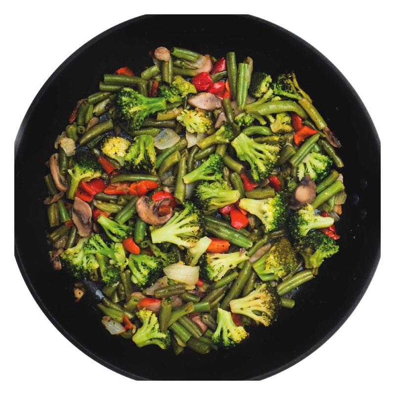 KitchenCraft World of Flavours Oriental Carbon Steel Non-Stick Wok 20cm Black Secondary image