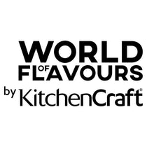 KitchenCraft World of Flavours Oriental Carbon Steel Non-Stick Wok 20cm Black