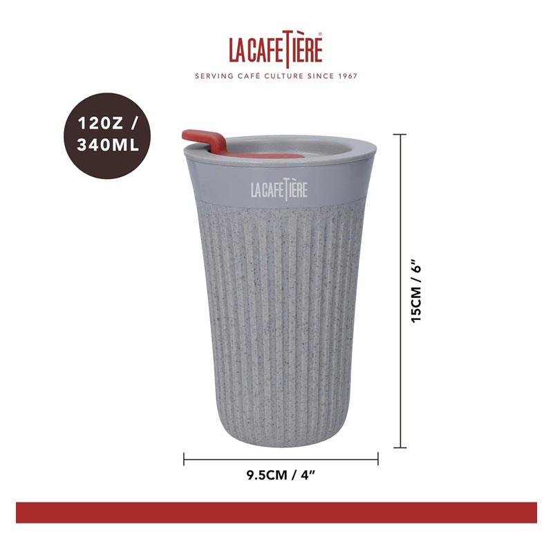 La Cafetiere The Beanie Reusable Coffee Cup 340ml Clear Secondary image