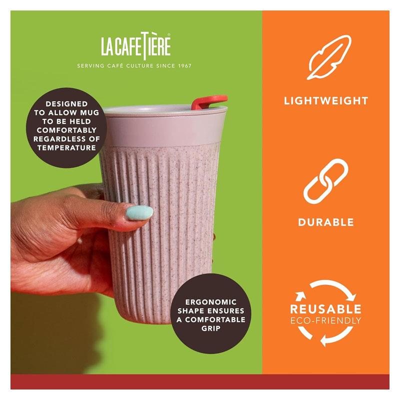 La Cafetiere The Beanie Reusable Coffee Cup 340ml Clear