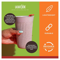 La Cafetiere The Beanie Reusable Coffee Cup 340ml Clear