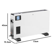 Daewoo Convector Radiator Electric Space Heater With 3 Heat Settings Turbo Timer LCD 2300W White