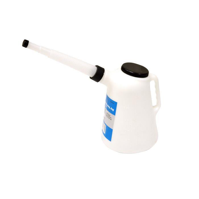 Hilka Tools Plastic Measuring Jug With Spout 5 Litres White Main image